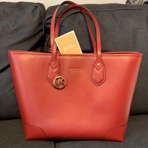 MK Red Tote Purse